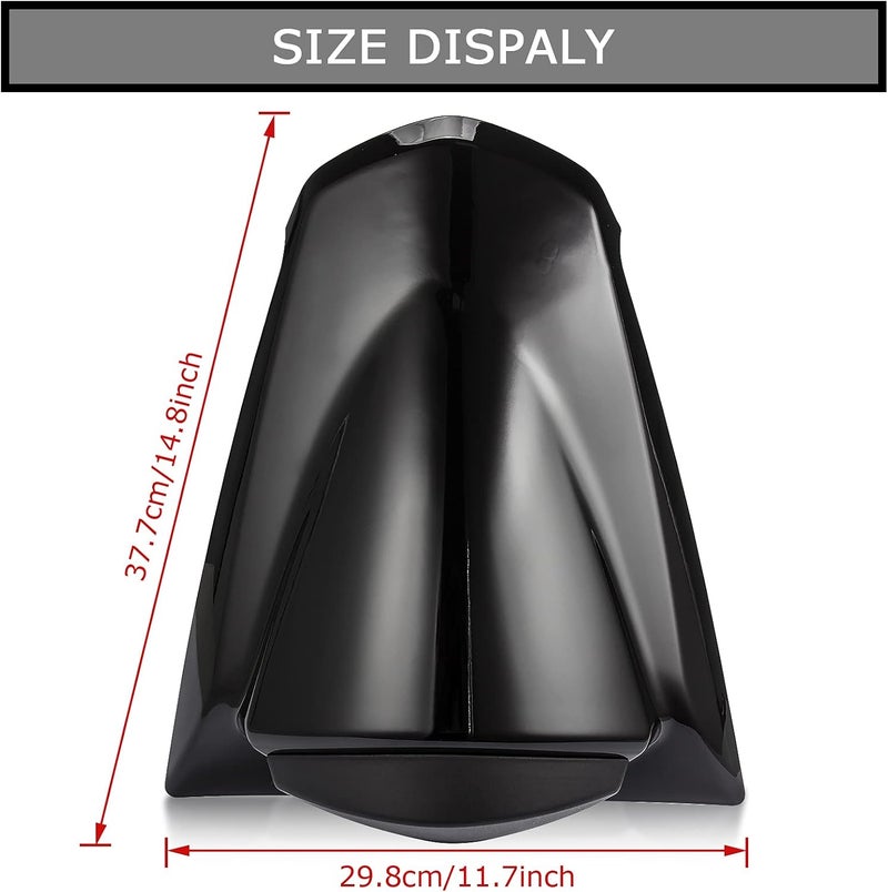 psler Rear Seat Cover Rear Seat Fairing Cover for Ninja 250R ZX250R EX250 2008-2012 Black - Image 4